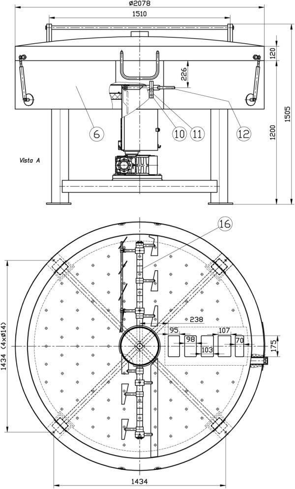 Horno para tostar o secar Semillas y Granos, planos completos de fabricación.