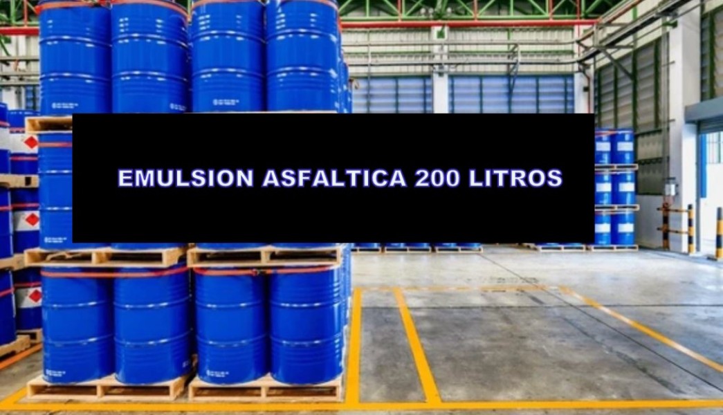 🛢️ Emulsión Asfáltica 200 L - Suministro Industrial Nacional